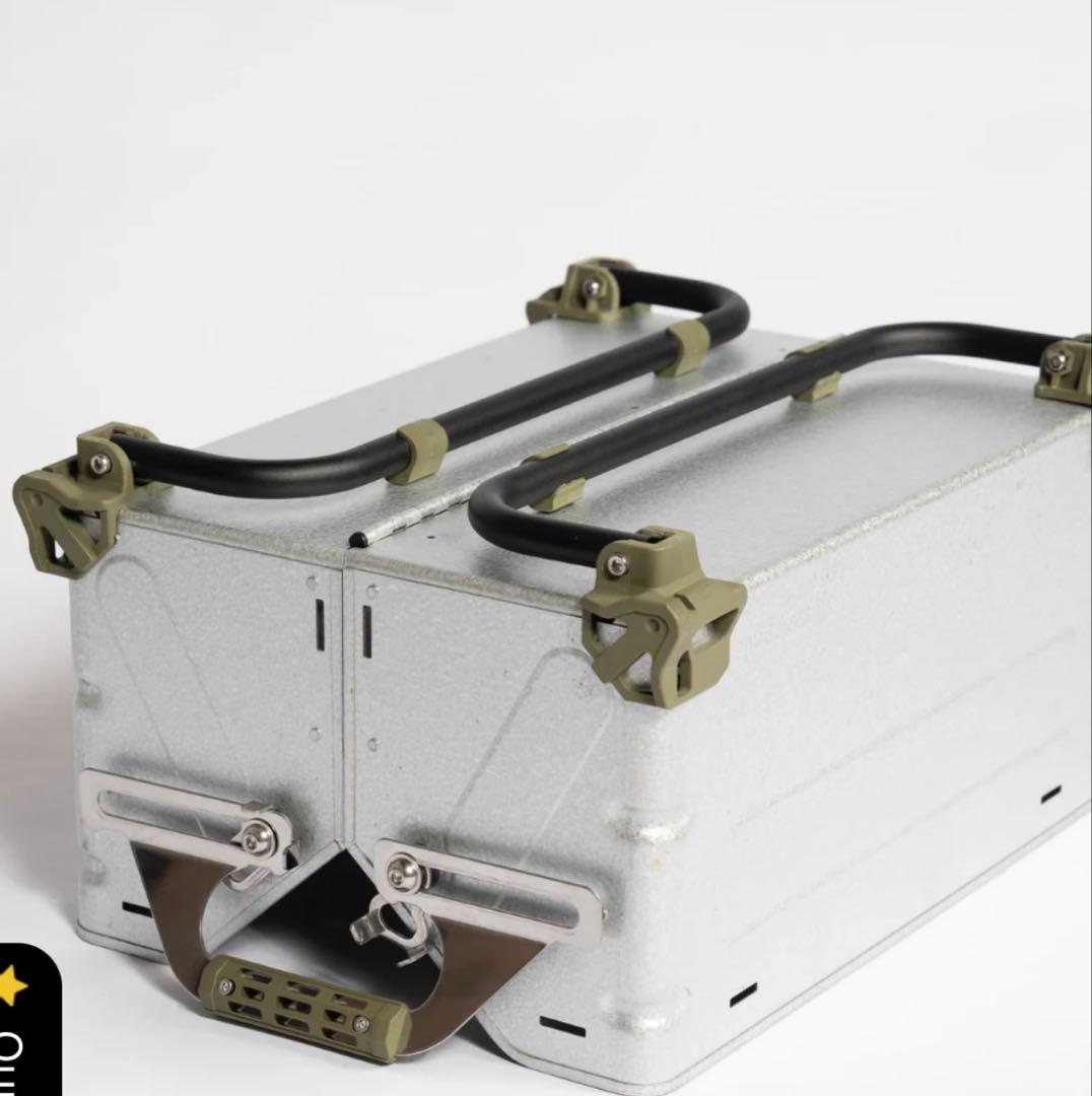 新品‼️シェルコンレッグ 50L ハンドル付き　ブラック２個セット（計４本）