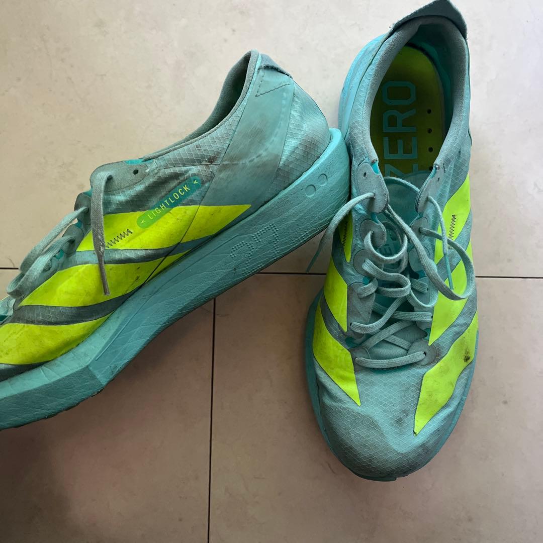 ADIZERO Japan9ランニングシューズ ライトブルー/イエロー