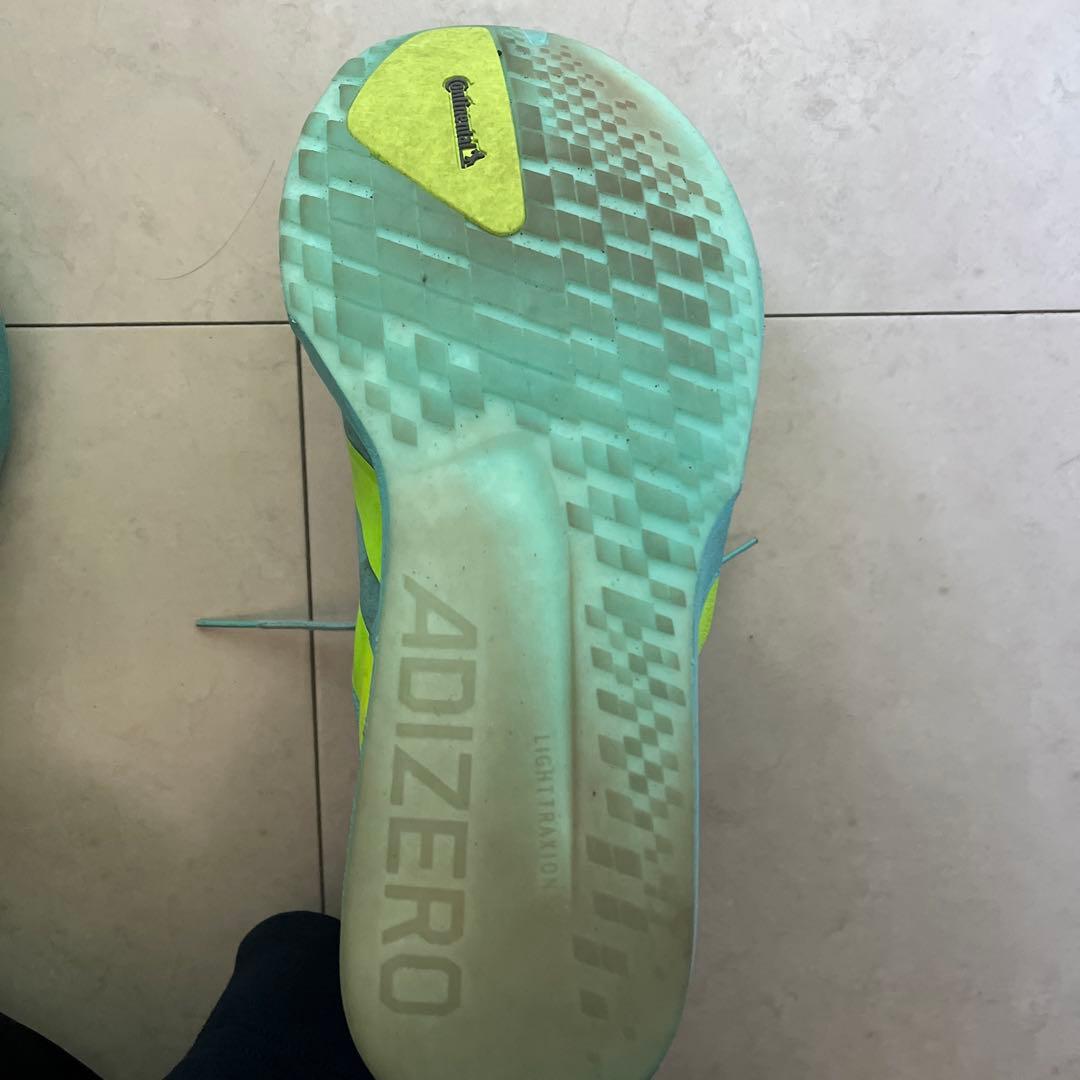 ADIZERO Japan9ランニングシューズ ライトブルー/イエロー