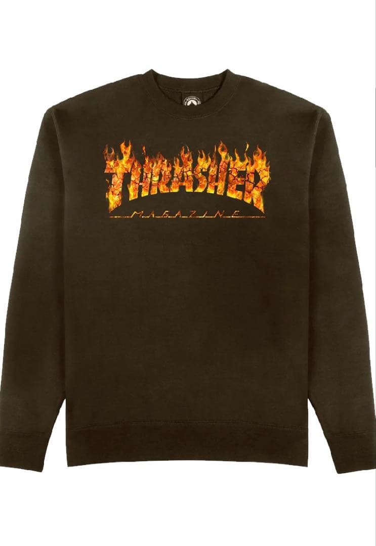 【新品 日本未発売品】THRASHER Inferno Crewneck XL