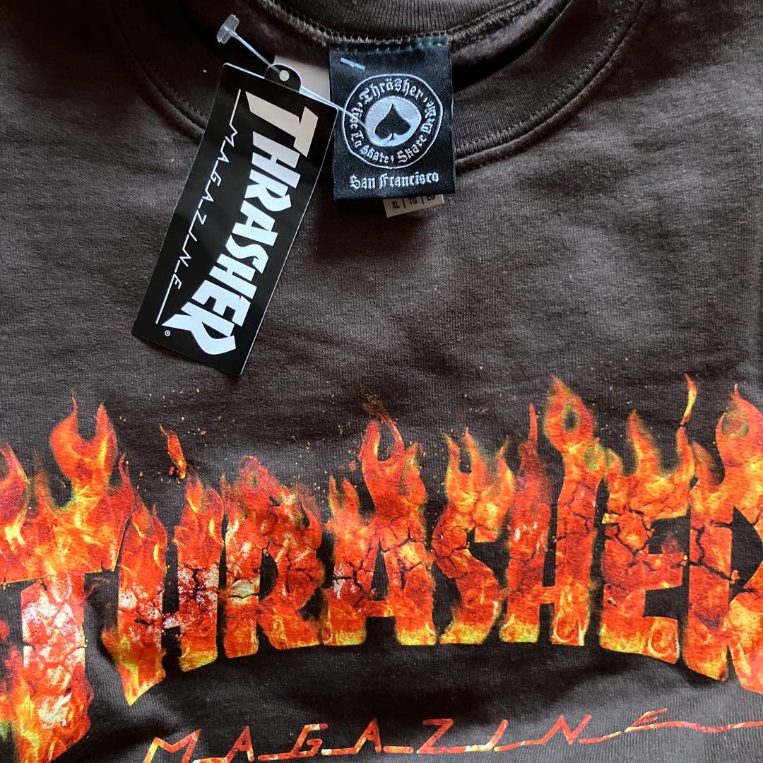 【新品 日本未発売品】THRASHER Inferno Crewneck XL