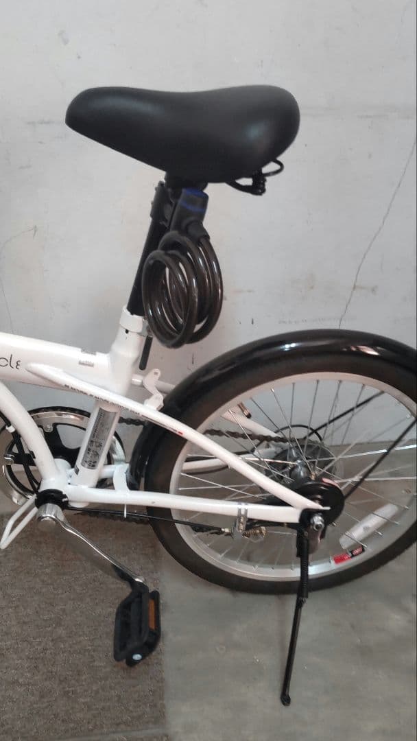 CAPTAIN STAG 折りたたみ自転車 ホワイト 20インチ 美品