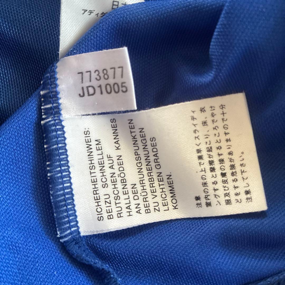 adidasトリコロールラインロングスリーブシャツL日本製