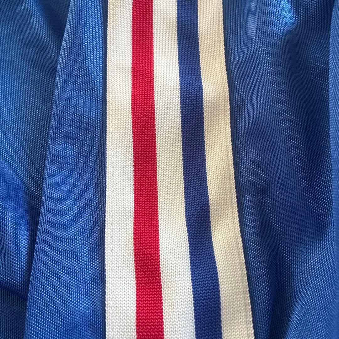 adidasトリコロールラインロングスリーブシャツL日本製