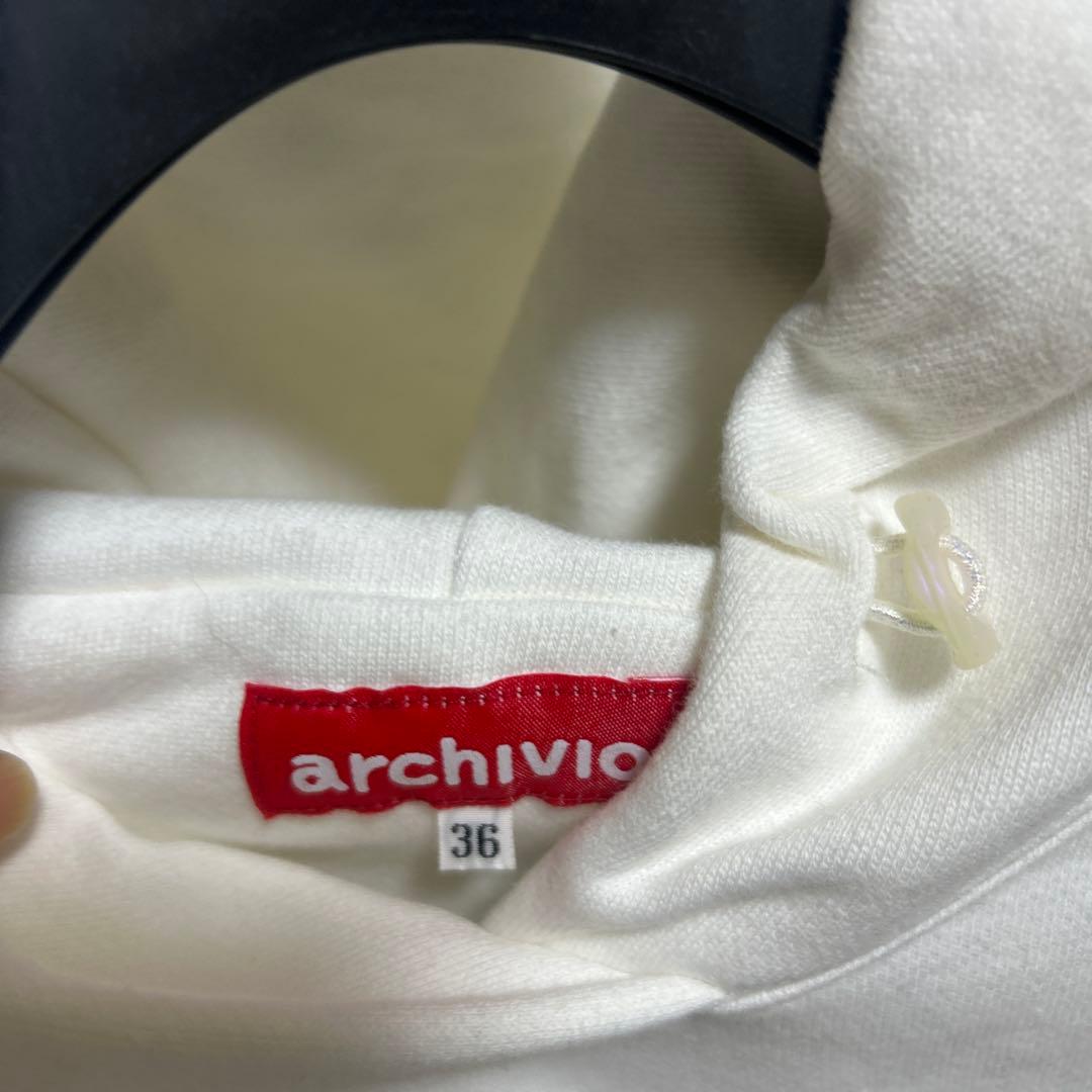 archivio⭐️ホワイトフード付トレーナー　サイズ36