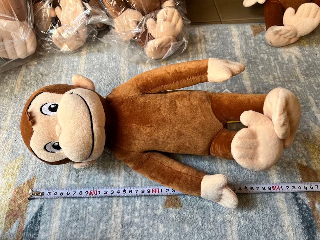 16個★おさるのジョージ ぬいぐるみ 60cm ハンドリー ニョッキ ジャンピー