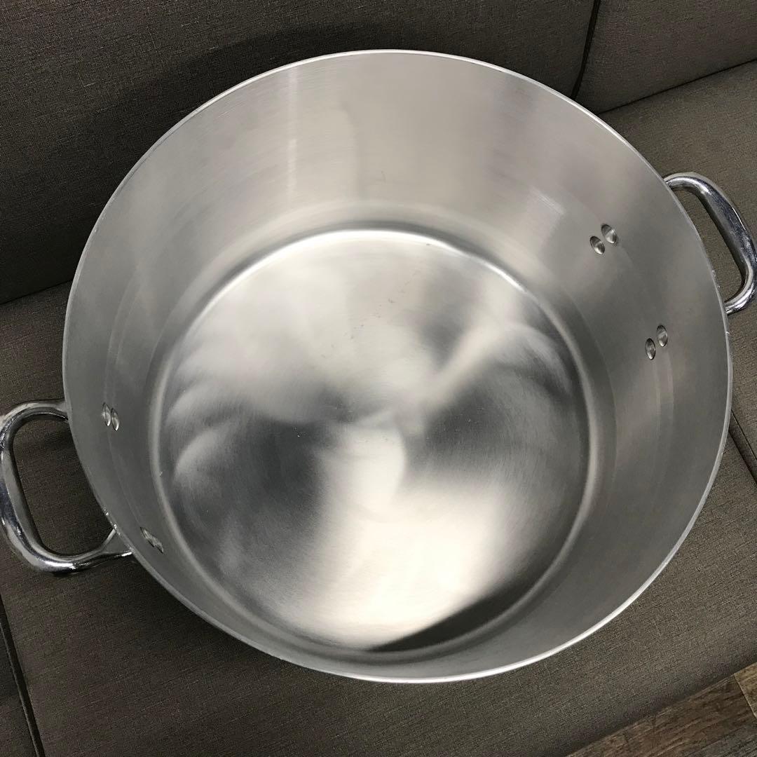 未使用保管品 半寸胴鍋 36cm 平和アルミ製作所 Pro Gourmet 蓋付