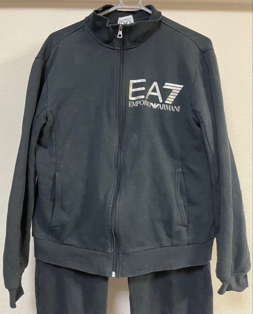 EA7 EMPORIO ARMANI ジャージ上下セット ブラック　メンズ　M
