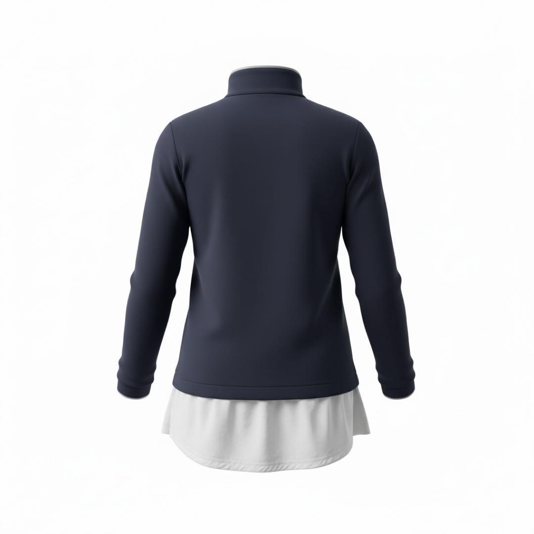 LANVIN SPORTレディース ゴルフシャツ 38ネイビー