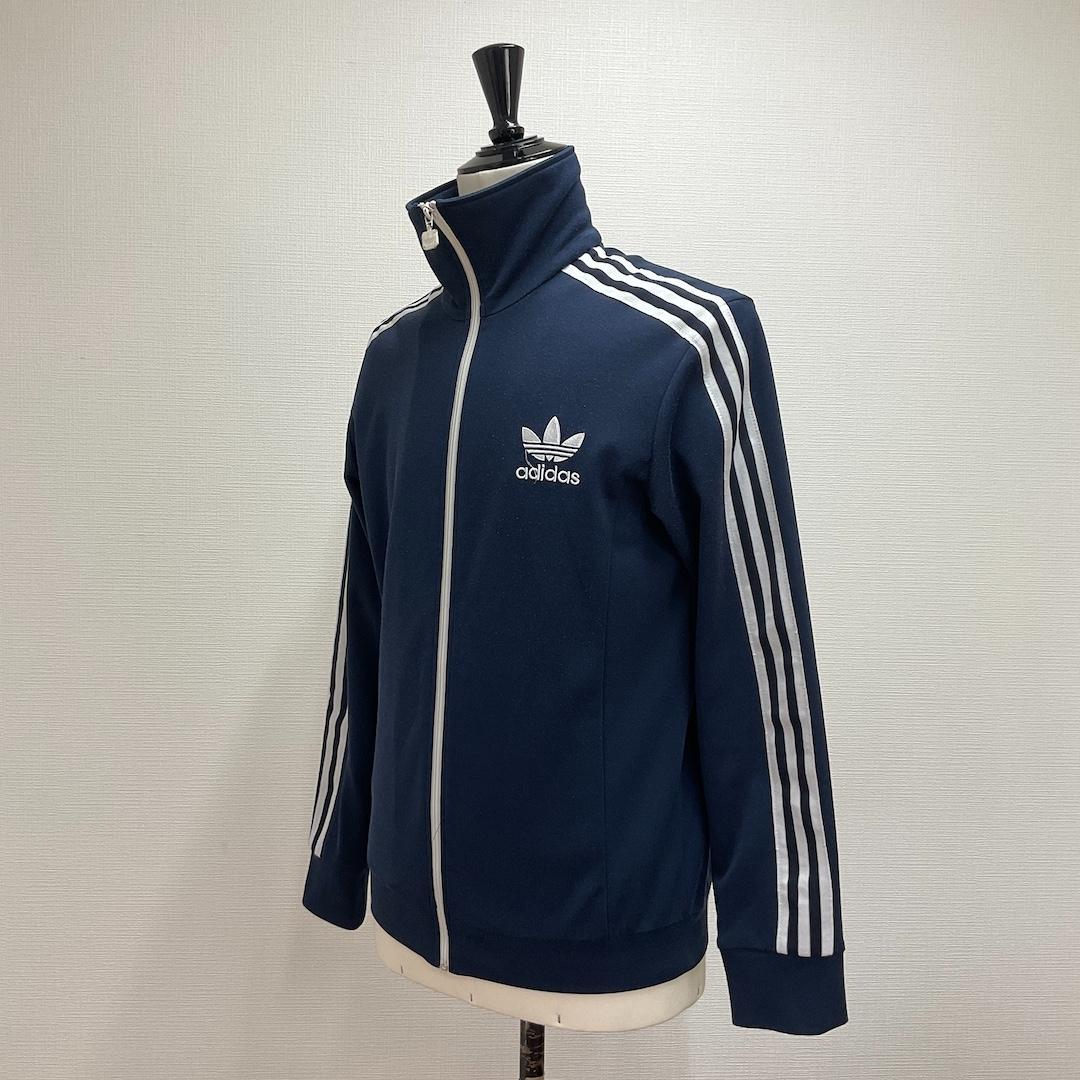 adidas トラックジャケット ジャージ紺色