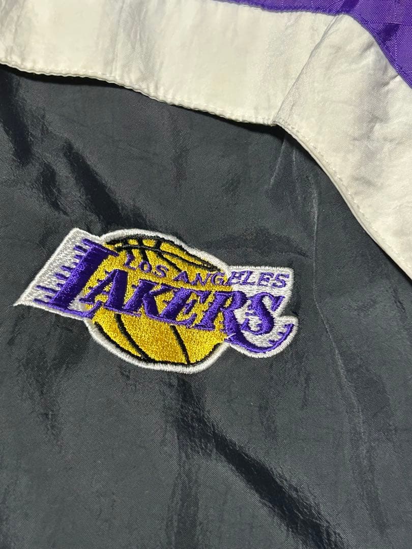 スターター　ロサンゼルス　レイカーズ　ヴィンテージウインドブレーカー　NBA 紫