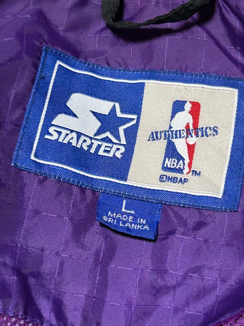 スターター　ロサンゼルス　レイカーズ　ヴィンテージウインドブレーカー　NBA 紫