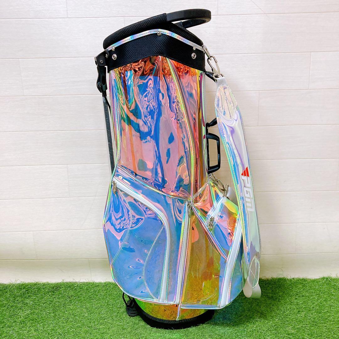 M美品　キャディバッグ PGM スポーツ ゴルフ ゴルフバッグ 軽量　オーロラ