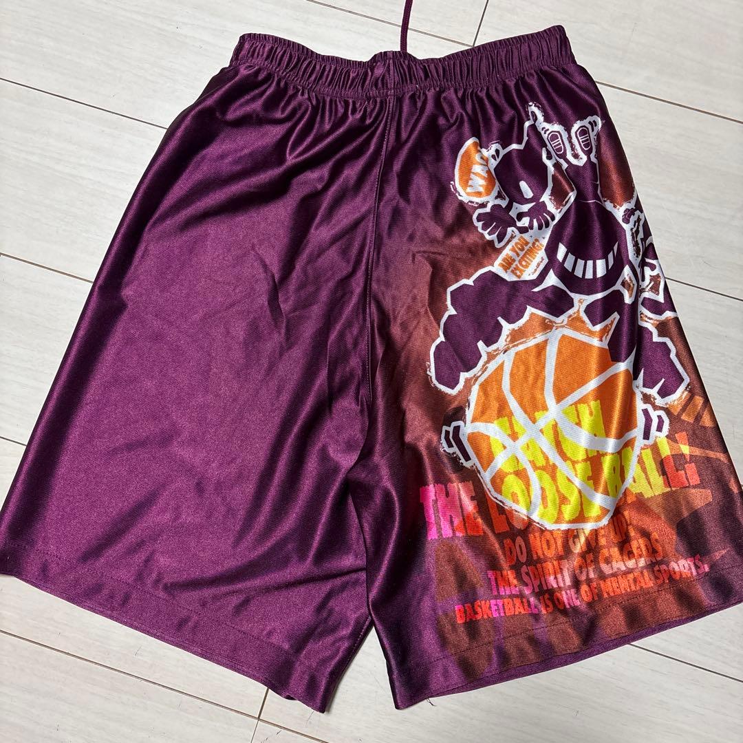 バスケットボールパンツ 紫と青のグラデーション
