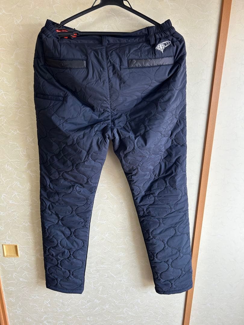【極美品】ビームスゴルフ ウェーブキルト パデッド ストレッチスリムパンツ