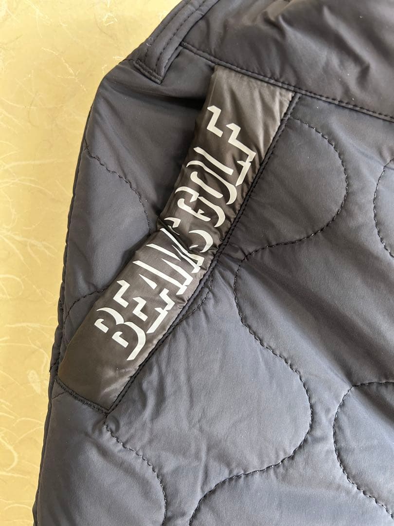 【極美品】ビームスゴルフ ウェーブキルト パデッド ストレッチスリムパンツ