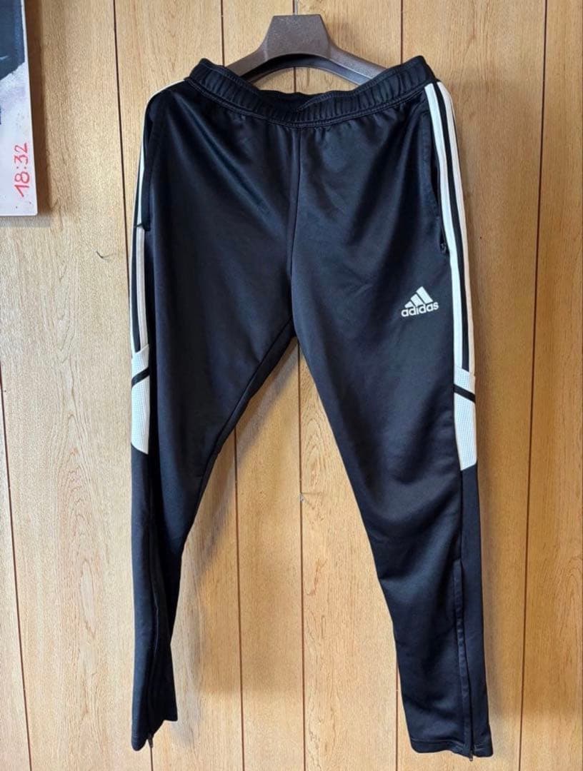 adidas ジャージ上下セット ブラック/ホワイト