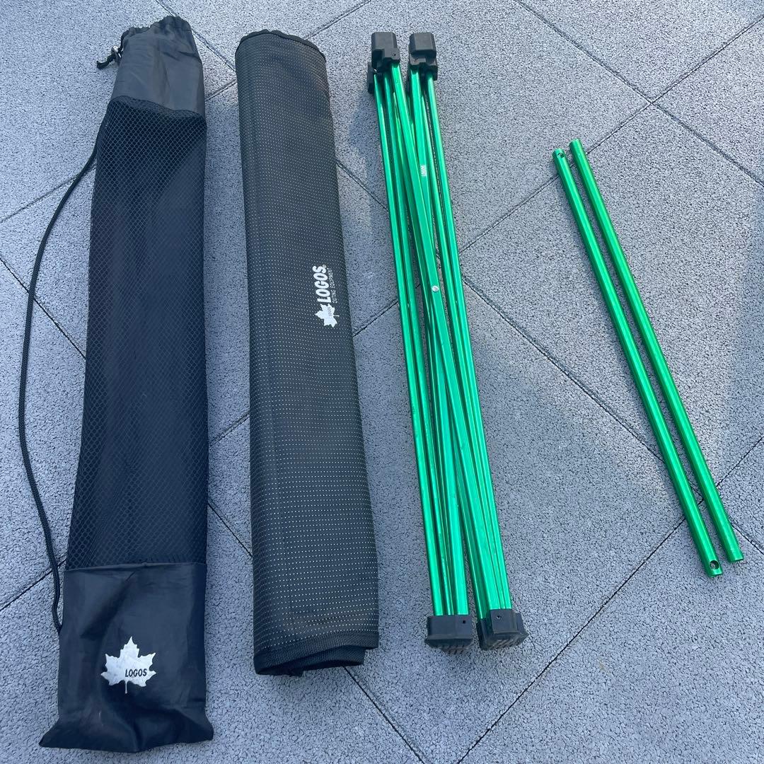 LOGOS アウトドアテーブル 黒 収納ケース付き