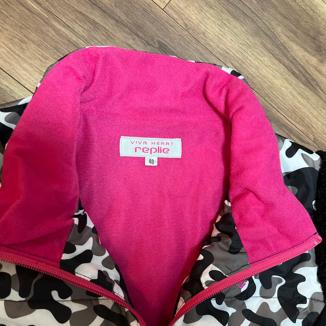 【VIVA HEART】 ゴルフワンピース M カモフラージュ黒 タグ無し新品