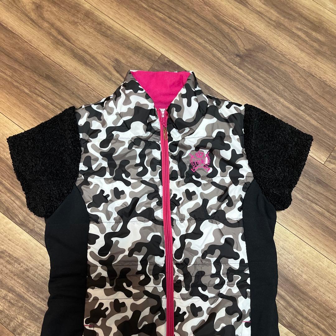 【VIVA HEART】 ゴルフワンピース M カモフラージュ黒 タグ無し新品