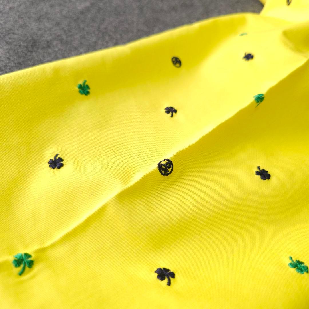 アンパスィ 春 ストレッチゴルフパンツ 総柄 モノグラム ロゴ刺繍 W85 LL