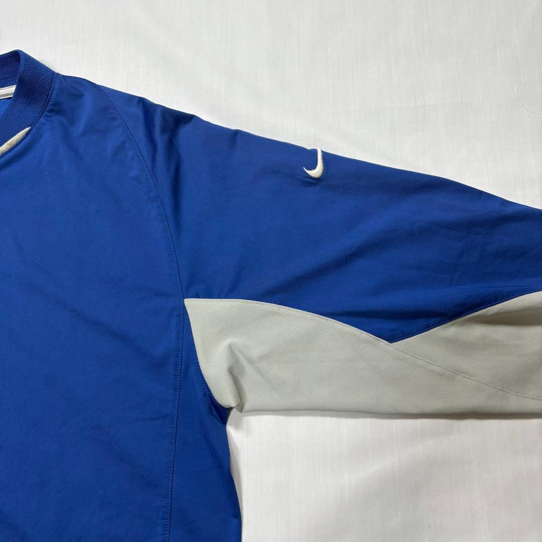 00s NIKE ナイキ archive スウッシュ ゲームシャツ　ブルーグレー