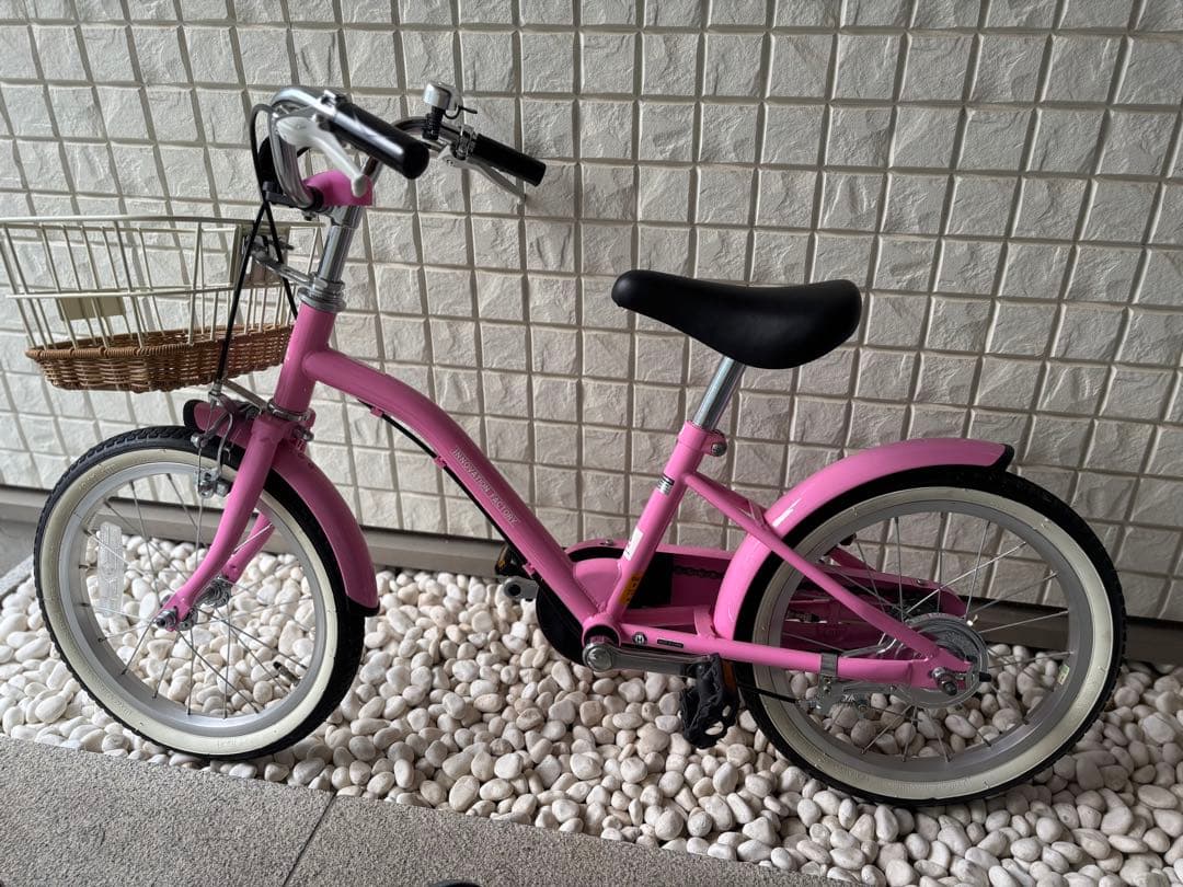 【美品】ピンク 幼児用自転車 補助輪付き　16インチ