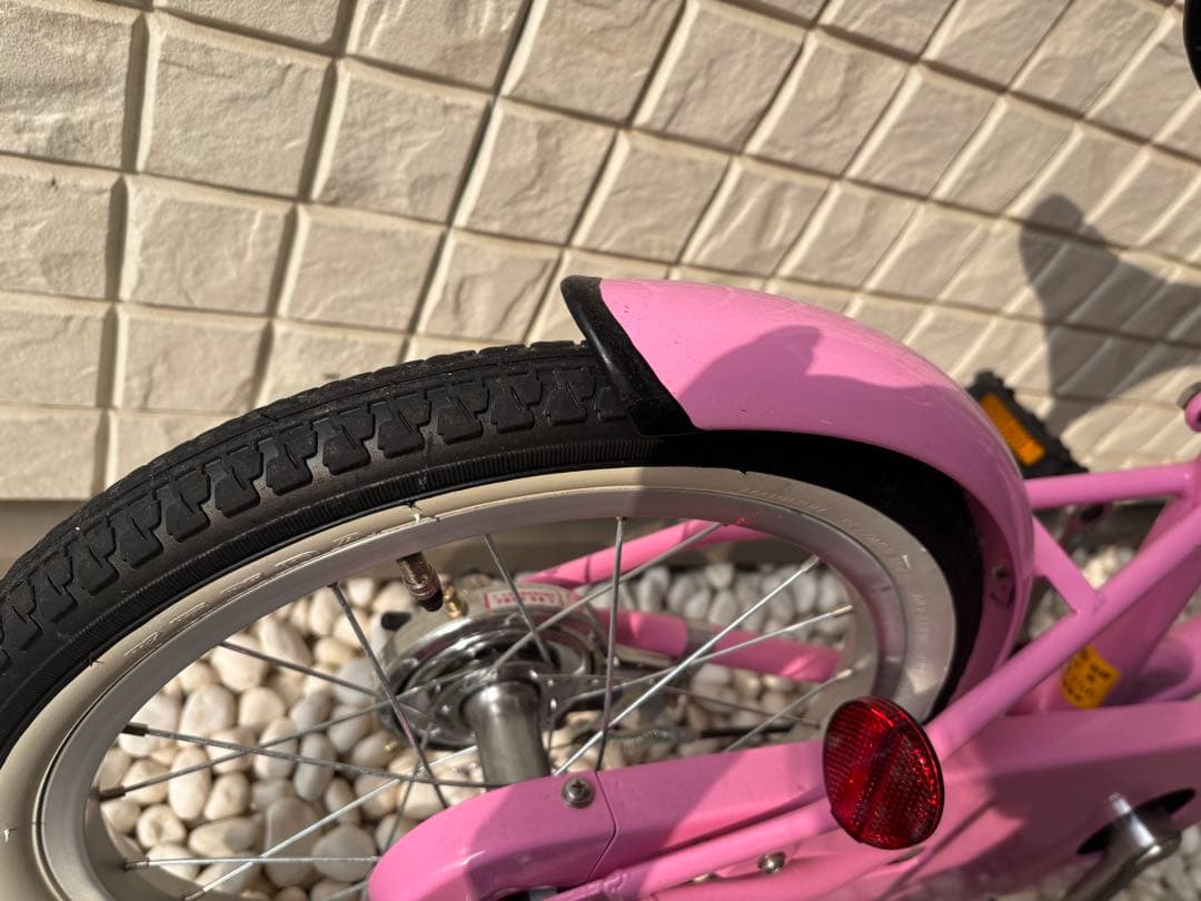 【美品】ピンク 幼児用自転車 補助輪付き　16インチ