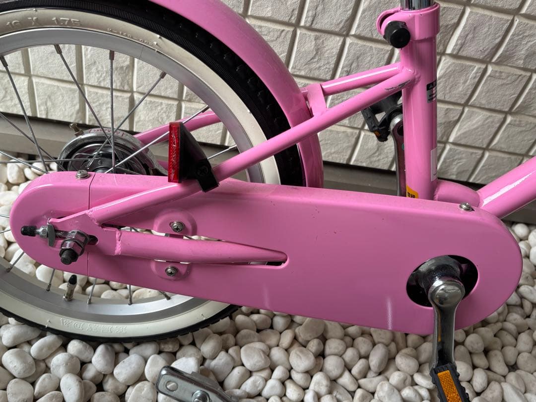【美品】ピンク 幼児用自転車 補助輪付き　16インチ