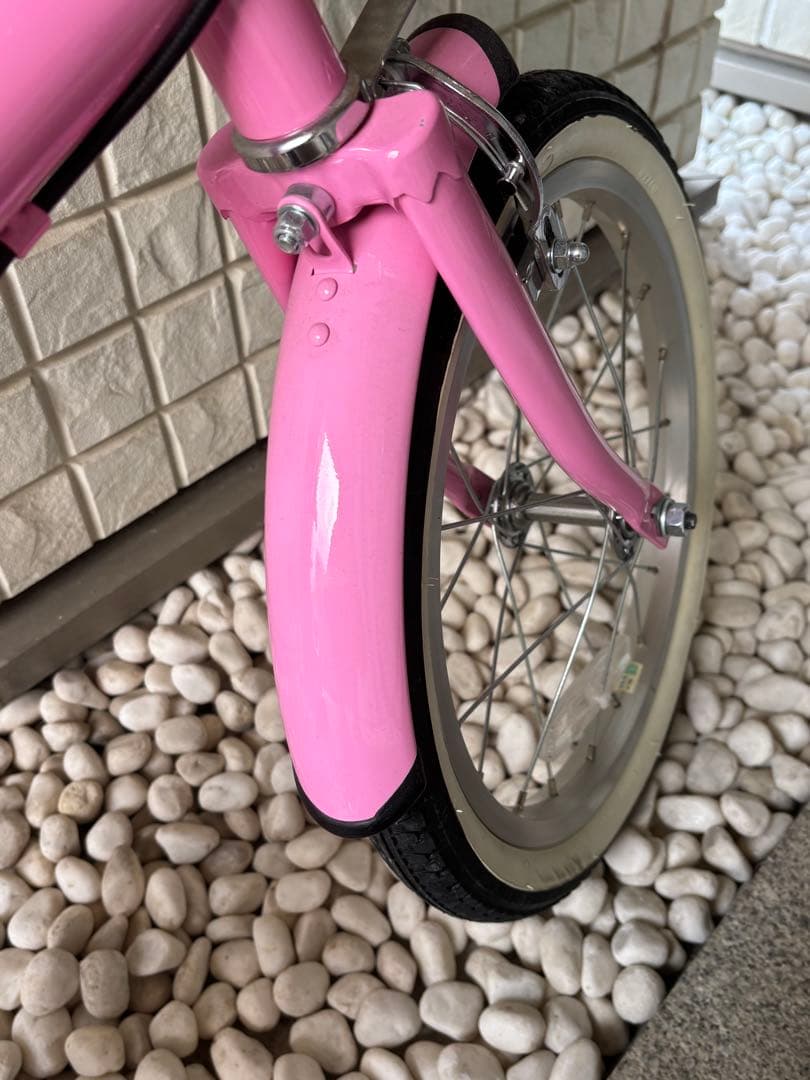 【美品】ピンク 幼児用自転車 補助輪付き　16インチ