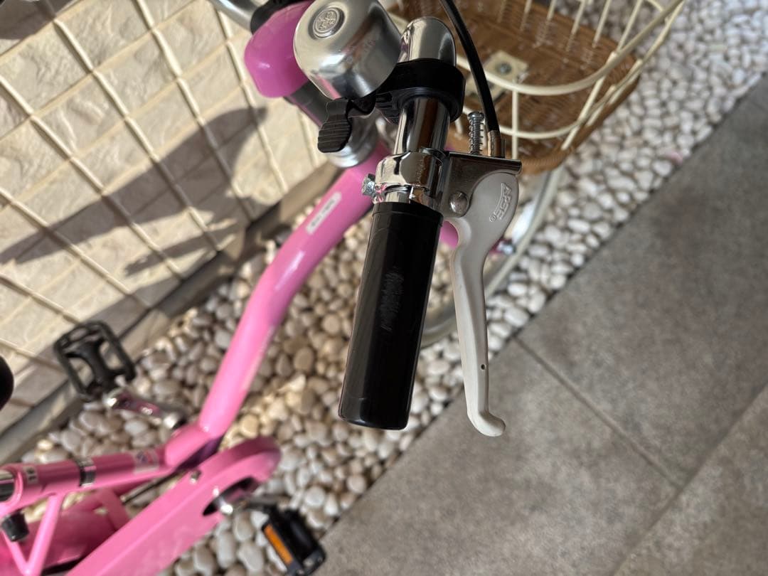【美品】ピンク 幼児用自転車 補助輪付き　16インチ