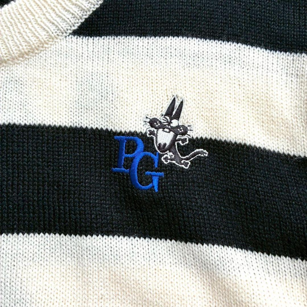✨美品✨パーリーゲイツ ニャロメ ニット XL 6 ゴルフウェア ロゴ 刺繍