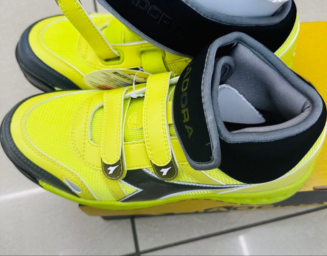 DIADORA 蛍光イエロー26cm （安全靴 セーフティシューズ）