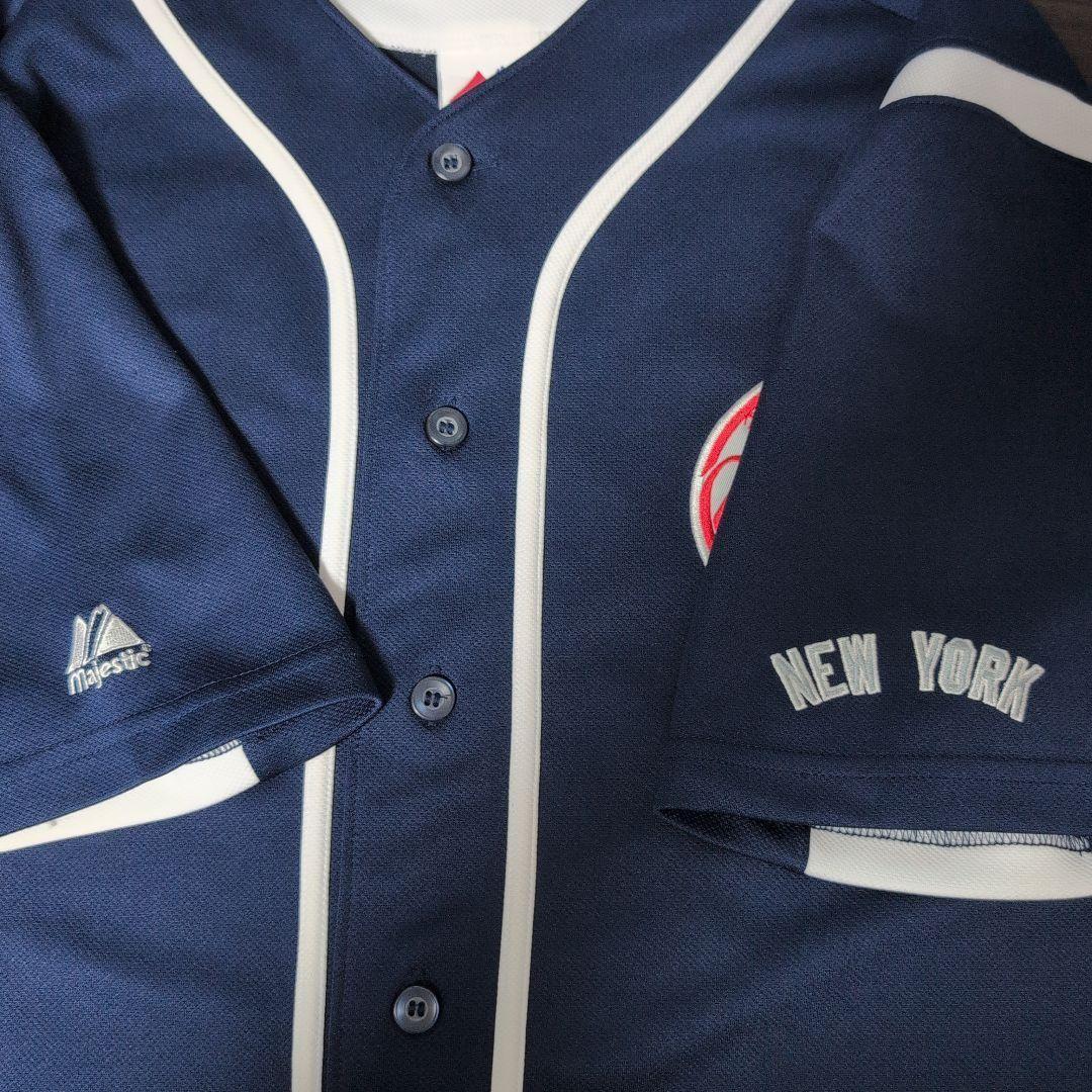 ヤンキース ジーター ユニフォーム 刺繍ロゴ 古着 ビッグシルエット MLB