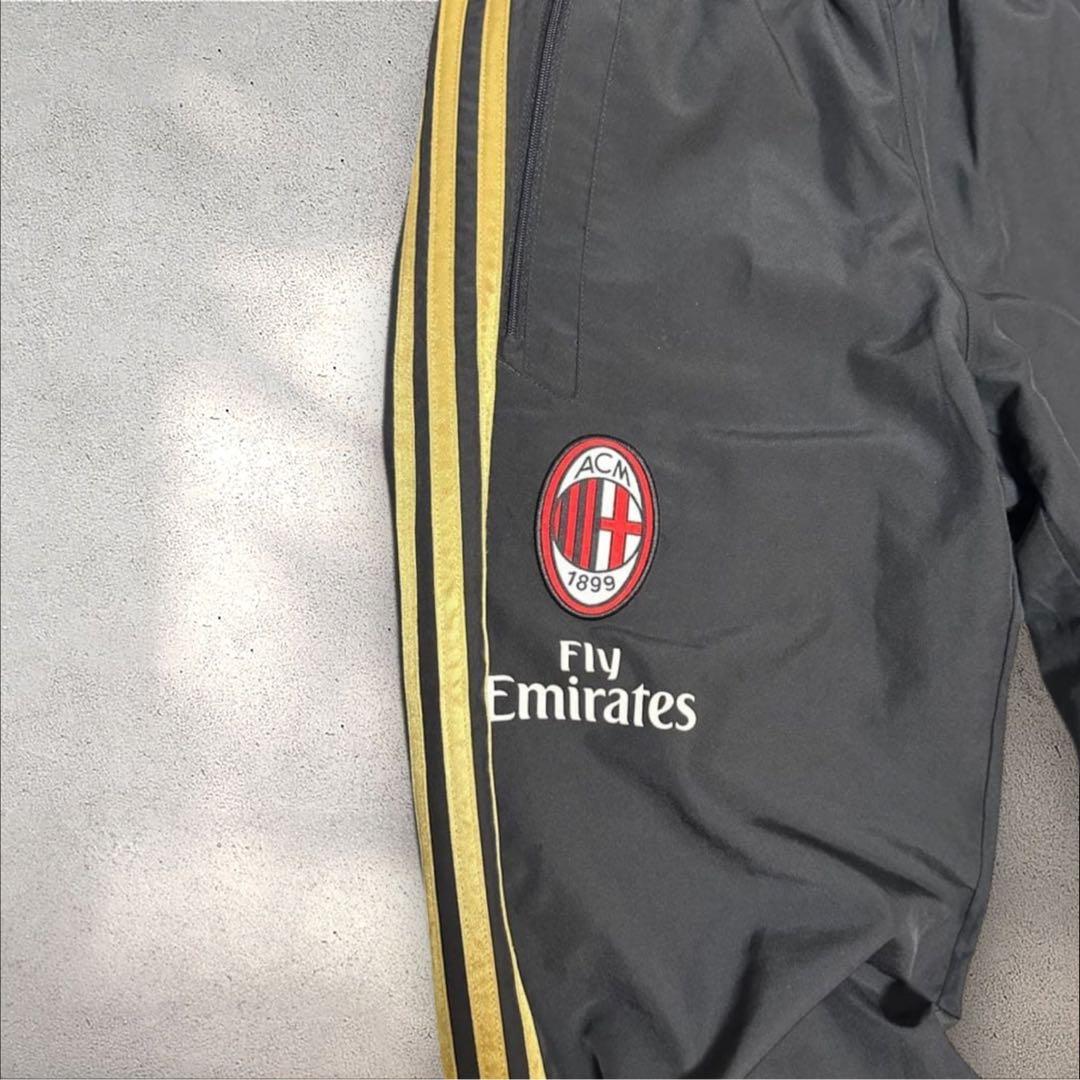 美品 ACミラン Milan Adidas トラックパンツ スリーストライプ