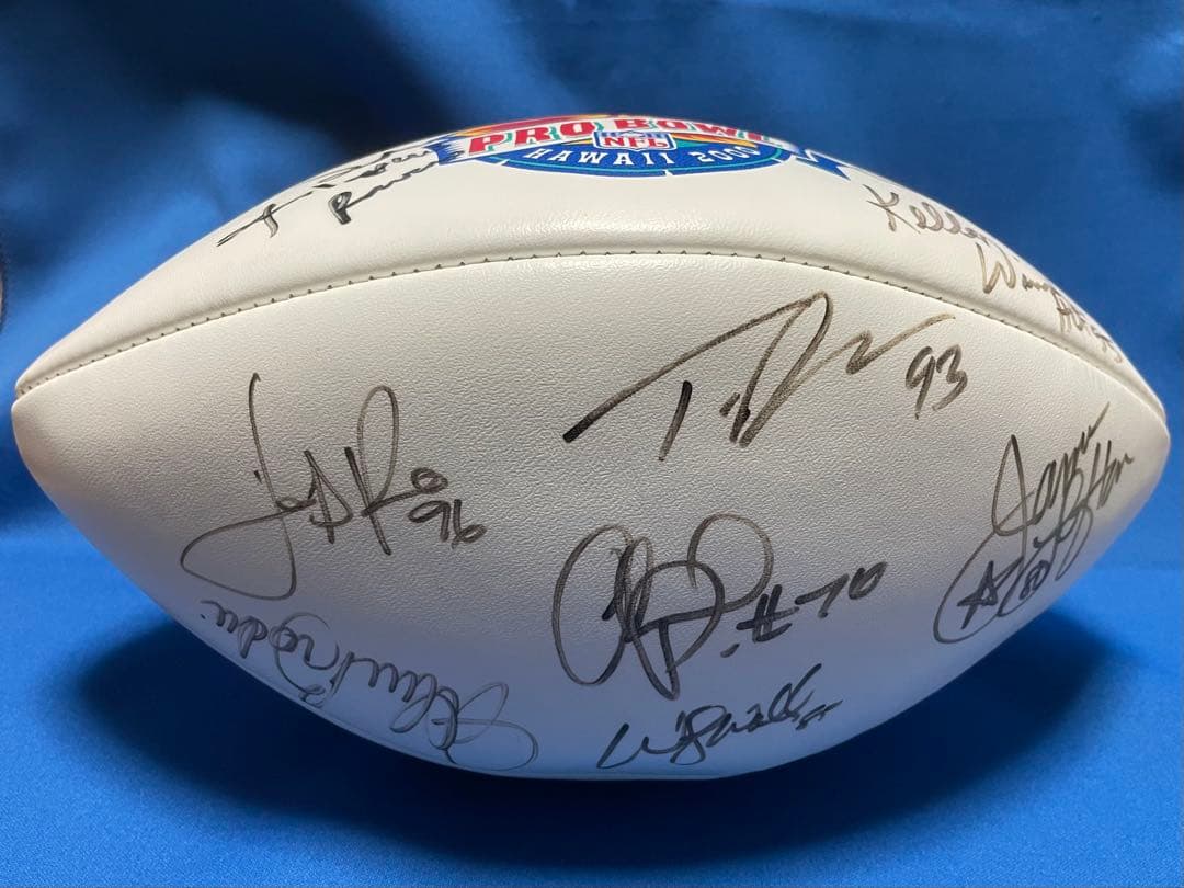 2000年NFLプロボウルロゴ入り直筆サインボール