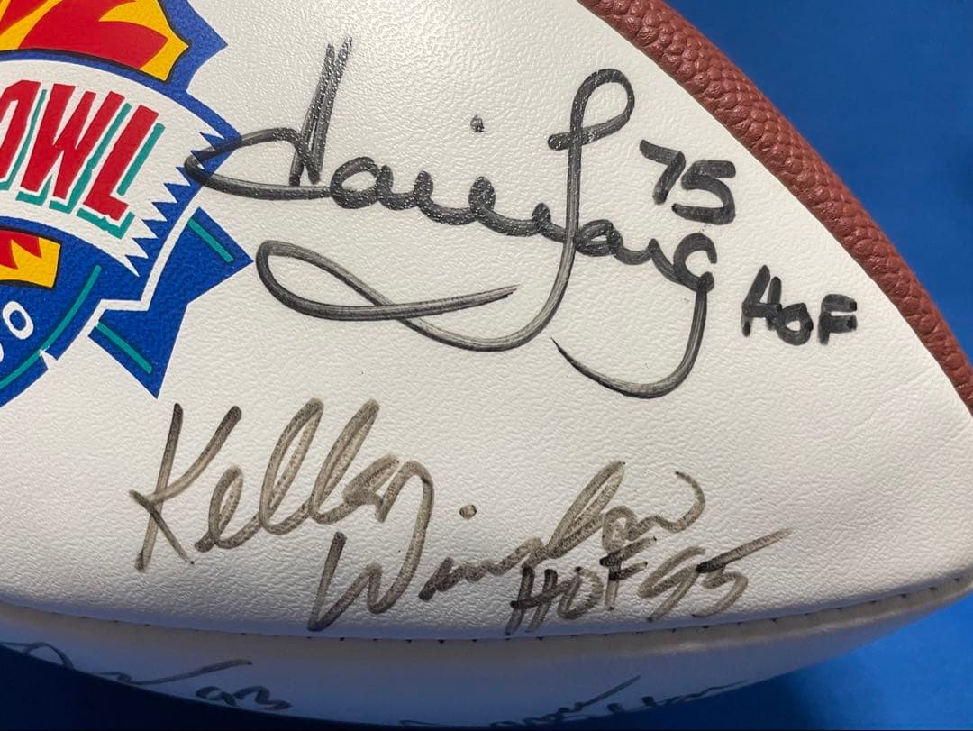 2000年NFLプロボウルロゴ入り直筆サインボール