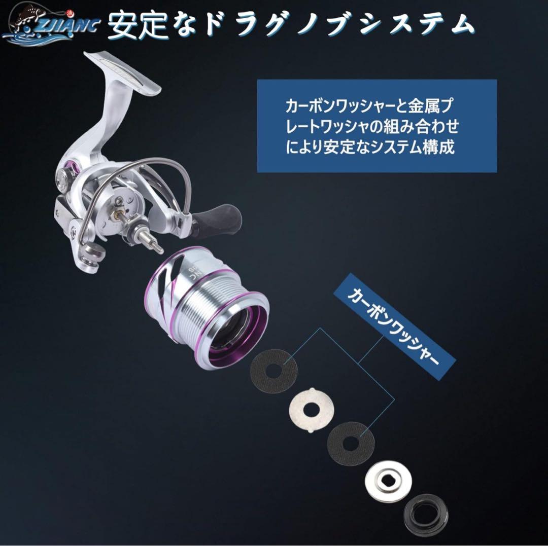 スピニングリール ギア比5.0 軽量化釣りリール リール