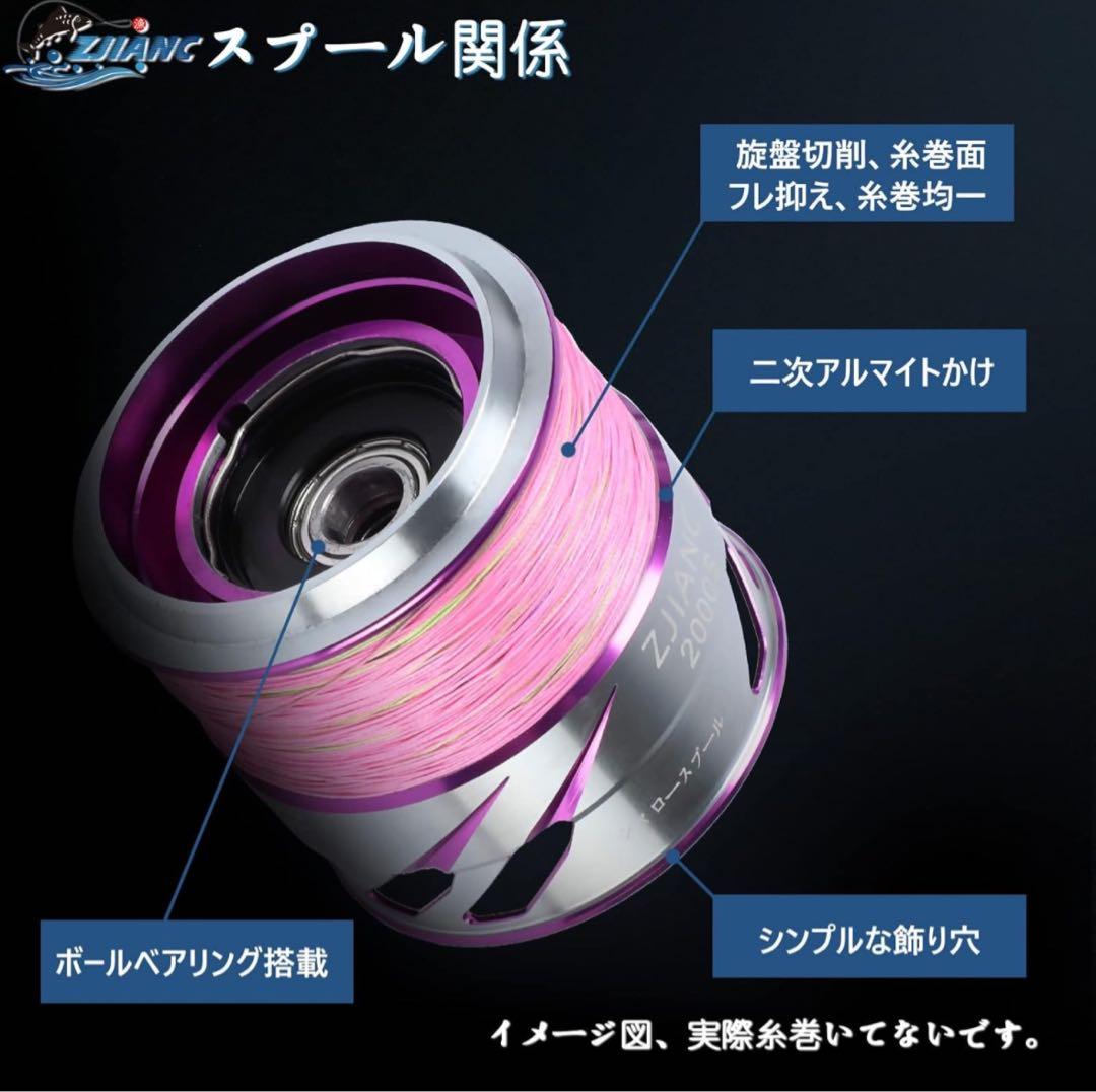 スピニングリール ギア比5.0 軽量化釣りリール リール