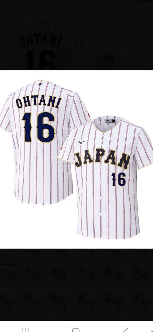 大谷翔平WBCユニフォーム2枚セット ※おまけMLBオールスター限定記念ボール