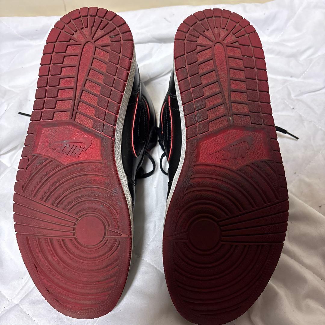 Nike Air Jordan 1 ブラック/レッド ハイカットシューズ