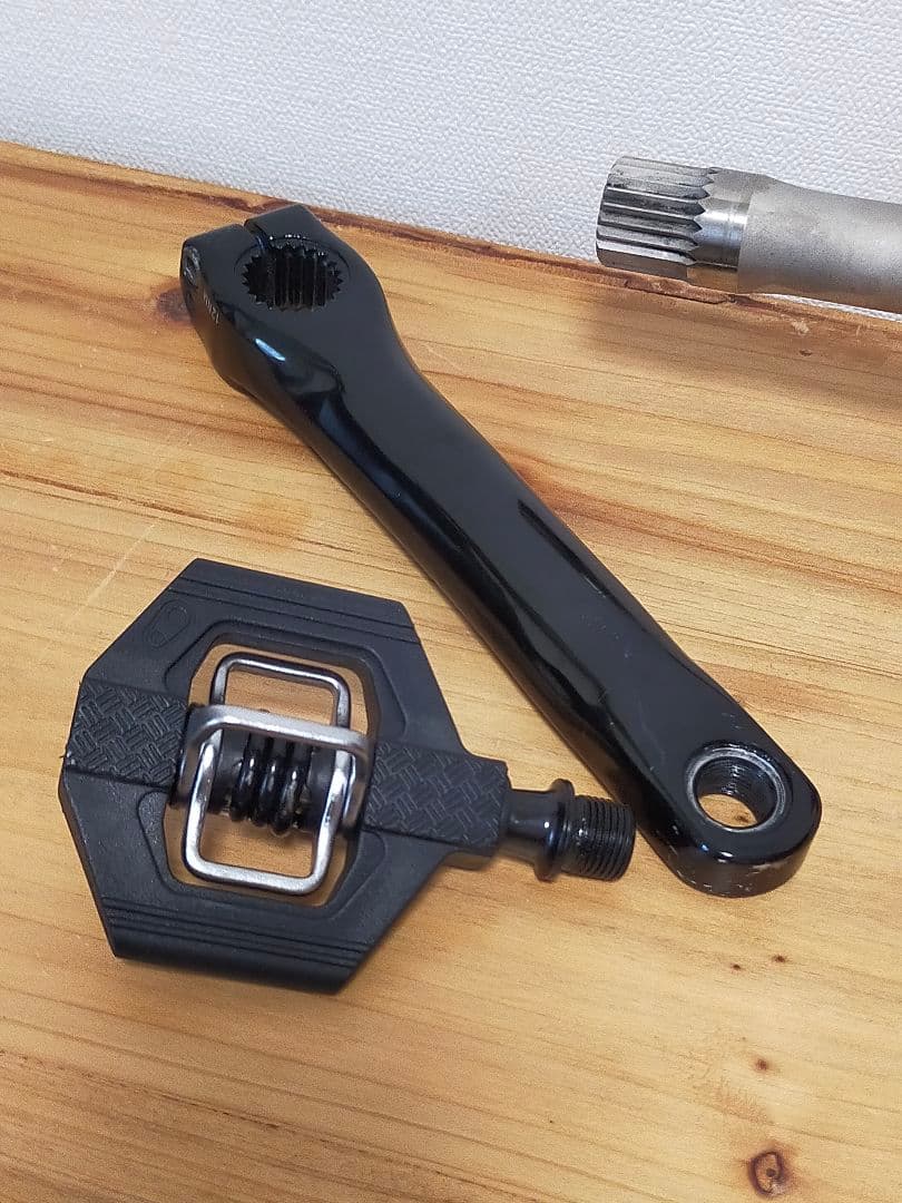 ジャンク　ショートクランク 160mm キャンディ1ペダル付