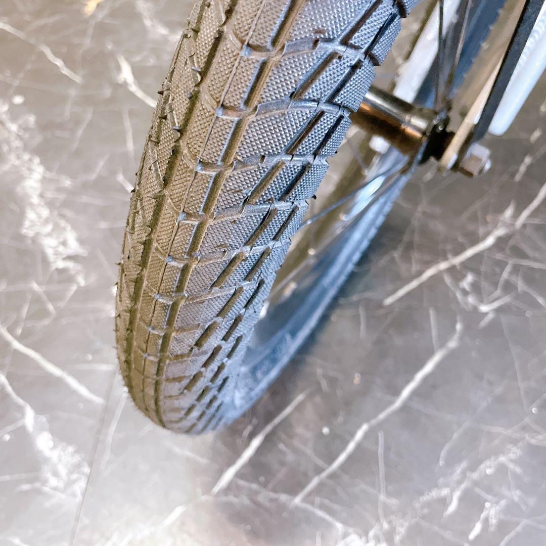 【919】アウトレット バイク風 子供車 Number レッド 補助輪付き