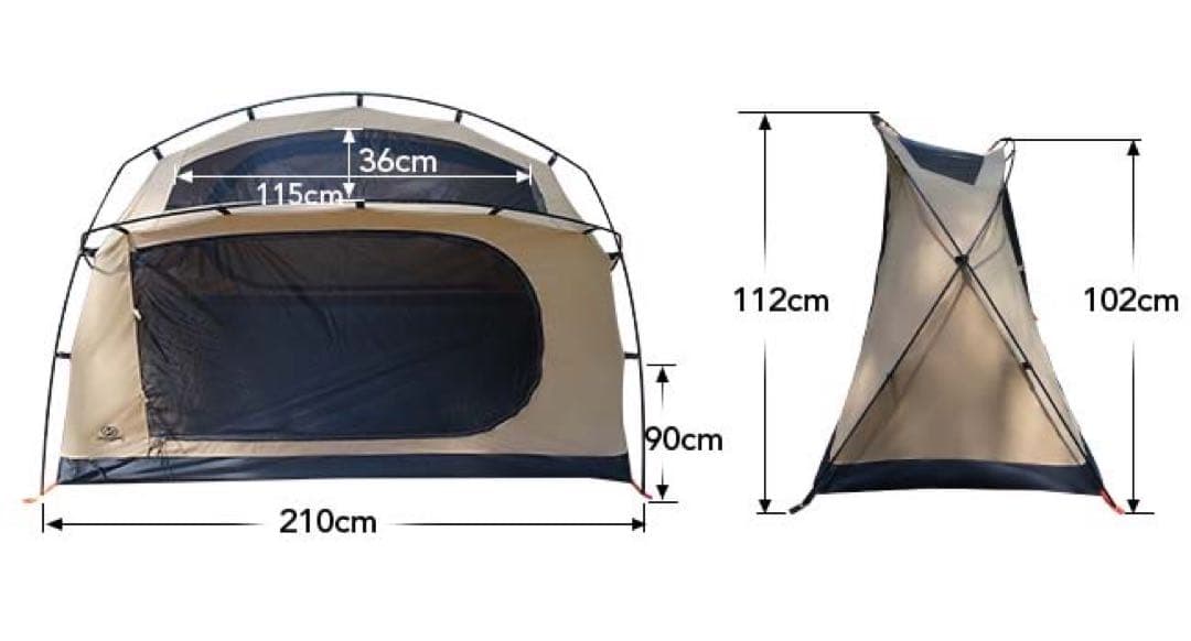 GOGlamping SKY EYE 自立式 テント TC