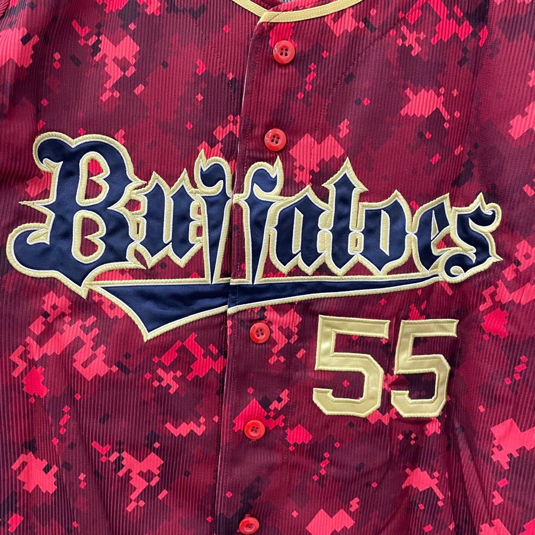 Buffaloes ユニフォーム T-OKADA 55 赤 夏の陣 2017 L
