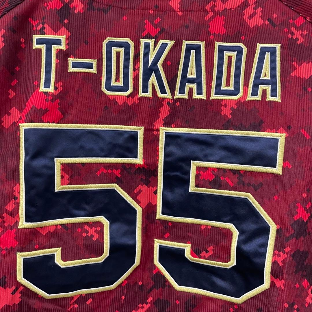 Buffaloes ユニフォーム T-OKADA 55 赤 夏の陣 2017 L