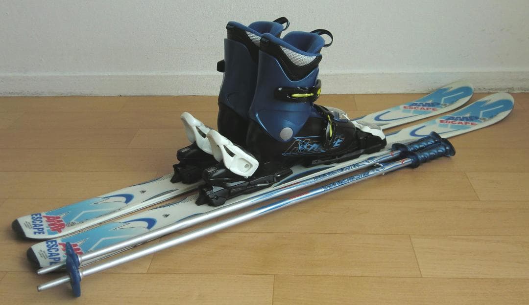 ■■送料無料■K2＋Hart■子供用スキーセット■板112靴21■WAX済■■