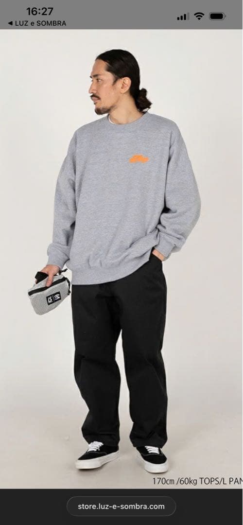 【極美品/Domingo】CAFE DOMINGO CREW SWEAT L