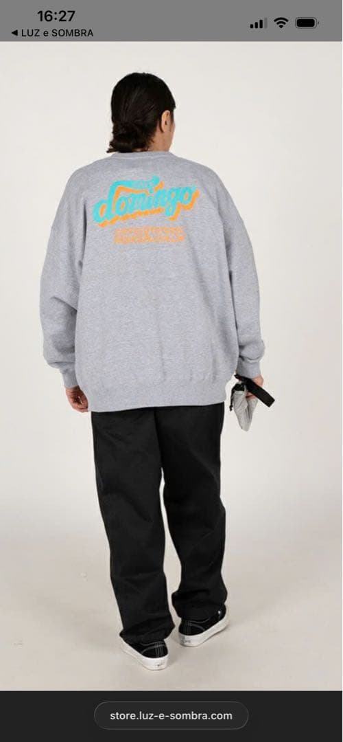 【極美品/Domingo】CAFE DOMINGO CREW SWEAT L