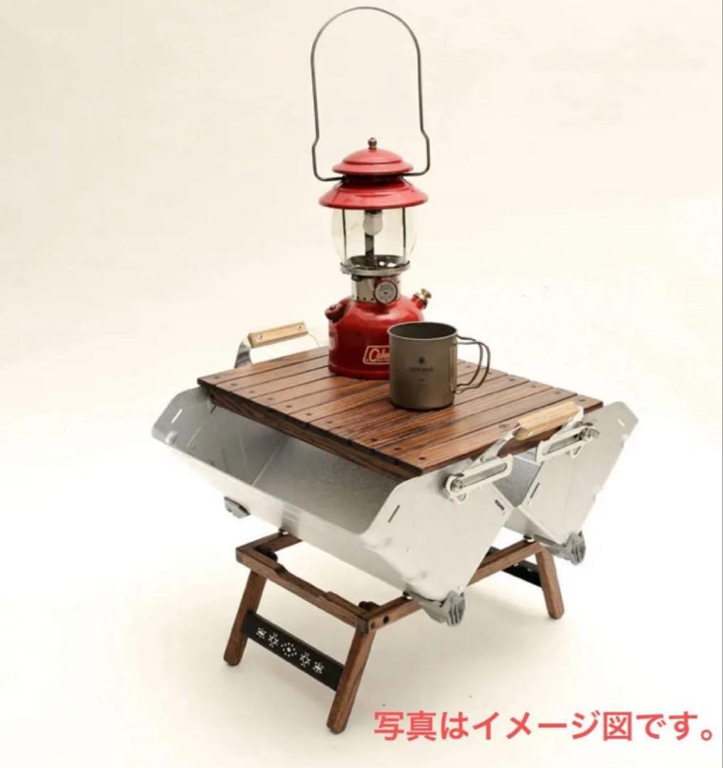 KIMICAMP セパレ　テーブル ウッドロールテーブル　2点セット